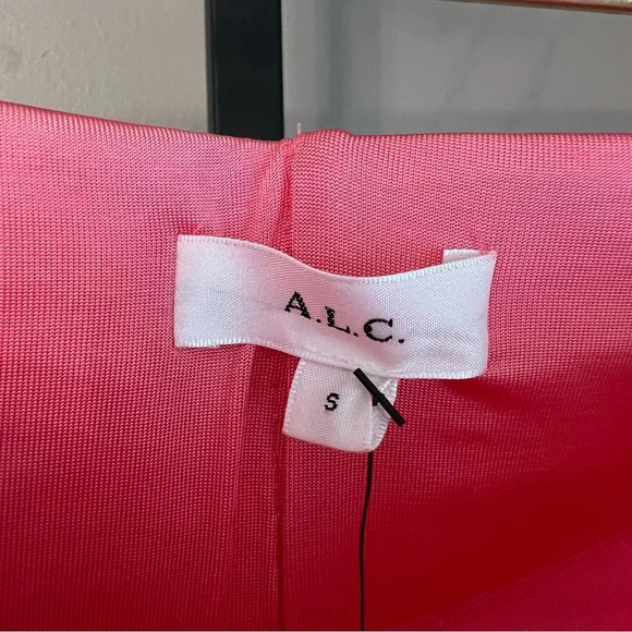 A.L.C. Aureta Maxi Skirt Rose Pink Small NWT Beach Coastal Contemporary Bright - Picture 4 of 10